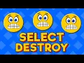 How to select game objects with mouse click and destroy them with UI button in Unity software game