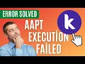 Kodular io AAPT Execution Failed Error Solved The Compiler Error Output