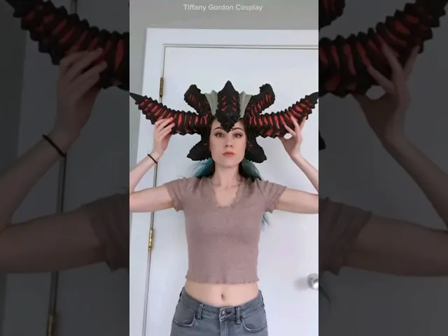 Lilith's Horns Update! #diablo #cosplay #fashion