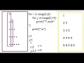PYTHON PROGRAM 1 HOW TO USE NESTED LOOPS FOR PRINTING DIFFERENT PATTERNS