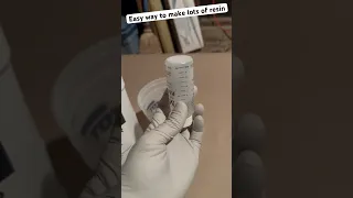 Easy way to mix a lot of resin