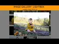 How To Create Image Gallery Using HTML CSS Javascript Lightbox Gallery tutorial