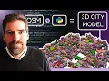 Generate 3D City Models from OpenStreetMap OSM with Python