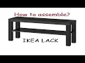 IKEA LACK TV Bench Assembling