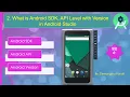 2 What is Android SDK API Level with Version in Android Studio