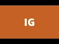 IG Meaning Word pronounce English Speaking Practice English WordsClasses
