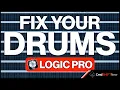 Editing Comping and Quantising Multitrack Drum Recordings in Logic Pro Groups and Quantise Lock