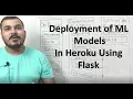Tutorial 2 - Deployment of ML models in Heroku using FLASK