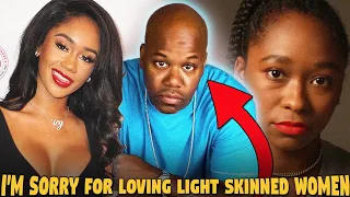 too short is forced to apologize to sistas because he likes lighter women and guess who mad