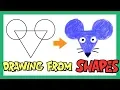 Drawing Shapes for Kids Drawing Animals with Shapes Learn Shapes and Colors OKIDOKIDS