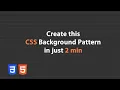 How to create pattern background in CSS Black Lined Pattern