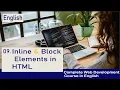 Inline Block Elements in HTML Web Development Tutorial in English