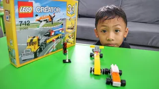 Unboxing Lego Creator Seri 31060 Superfast Race Car (Membuat Mobil Balap LEGO)