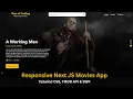 NextJs Responsive Movies App Tutorial with NextJs TMDB API Tailwind Css SWR
