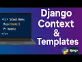 Django Context Rendering Data in Templates Full Django Course with Examples