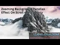 Zooming Background Parallax Effect On Scroll using jQuery