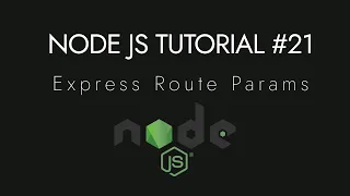Node js Crash Course Tutorial - Express Route Params