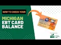 How to Check Michigan EBT Card Balance
