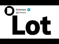 Lot Synonyms Similar Words