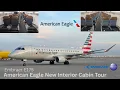 American Eagle Embraer E175 New Interior Cabin Tour