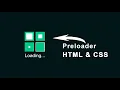 CSS Preloader Animated Preloader using HTML and CSS