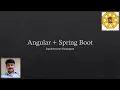 Angular Spring Boot integration