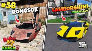 GTA 5 MOD BOBOIBOY MENEMUKAN MOBIL SUPERCAR LANGKA LAMBORGHINI YANG  SUDAH RONGSOK TERBENGKALAI