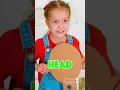 Study of the human body Let s Learn Body Parts Cardboard DIY
