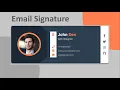 Create A Responsive E-Mail Signature Design Using Pure HTML CSS Only