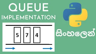 Queue implementation in Python Data Structures and Algorithms Sinhala