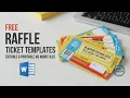 Free Raffle Ticket Templates for Word 22 Editable Printable Designs