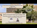 Paper ID 63 - Query Focused Multi Document Text Summarization using Fuzzy Inference