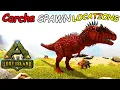 ARK Lost Island BEST Carcharodontosaurus Spawn LOCATIONS