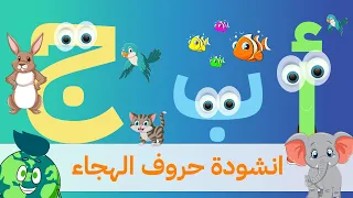 الحروف العربية للأطفال تعلم حروف الهجاء بسهولة بدون موسيقى 