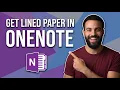 How To Get Lined Paper On OneNote Step By Step Guide