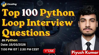 Top 100 Python Loop Interview Questions From Question 66 onward