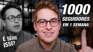 Rápido e Eficaz: Do ZERO a 1000 Seguidores em Uma Semana