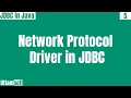 JDBC Types of JDBC Drivers in Java Network protocol driver in jdbc Type - 3 driver hindi