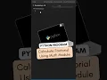 Python Program To Calculate Factorial Using Math Module