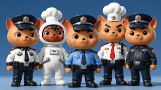 Kucing Mau Jadi Apa? π±π Lagu Jenaka Tentang Cita-Cita (Polisi, Dokter, Chef)