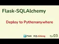 Flask-SQLAlchemy Deploy to Pythonanywhere