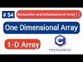 One Dimensional Array in C Array in C C Programming Tutorial for beginners C Programming in Hindi