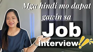 9 Things You Should NOT Do in a JOB INTERIEW | Charlene's TV