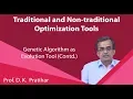 Lecture 42 Genetic Algorithm as Evolution Tool Contd