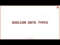 Introduction to Boolean Data Types Python Programming Hindi