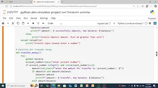 ATM Project in Python Simple Bank System Using Python Mini Project for Beginners