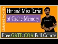 Hit and Miss Ratio of Cache Memory Lesson 58 Computer Organization Learning Monkey