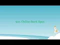 901 Online Stock Span Leetcode