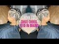 Criss Cross Feed in Braids with Curly Buns