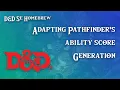 D D 5e Homebrew Adapting Pathfinder 2E s Ability Score Generation